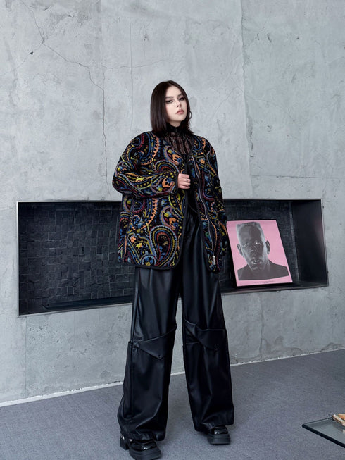 Jacquard Paisley Quilted Jacket